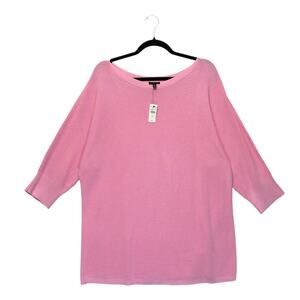 Talbots Dolman Sleeve Knit Sweater NWT Womens Sz 2X Orchid Pink Soft Girl Barbie